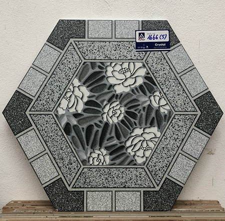 Gạch sân vườn lục giác 1666