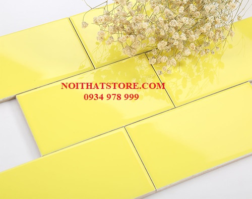Gạch thẻ vàng bóng phẳng
