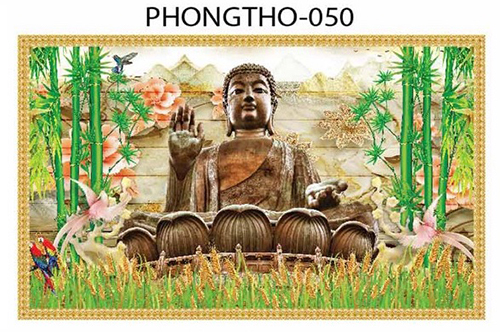 Gạch tranh 3D Phật giáo 050
