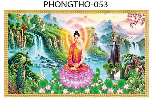 Gạch tranh 3D Phật giáo 053