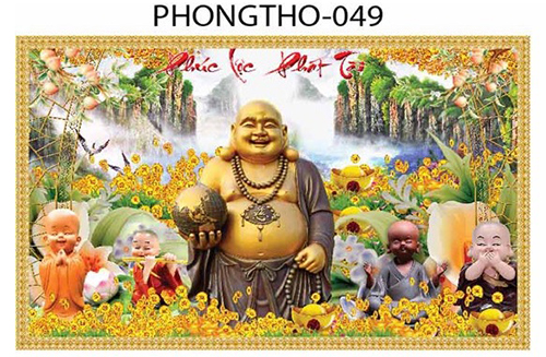 Gạch tranh 3D Phúc Lộc Thọ 049