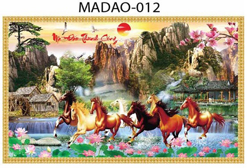 Gạch tranh 5D mã đáo thành công 012