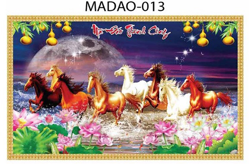 Gạch tranh 5D mã đáo thành công 013