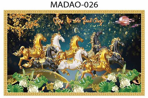 Gạch tranh 5D mã đáo thành công 026