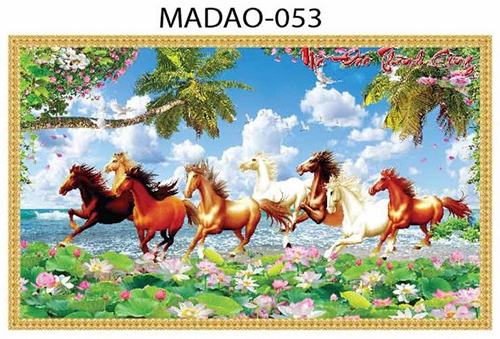 Gạch tranh 5D mã đáo thành công 053
