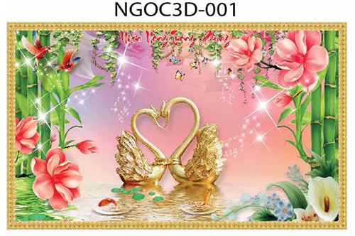Gạch tranh ngọc 3D đẹp 001
