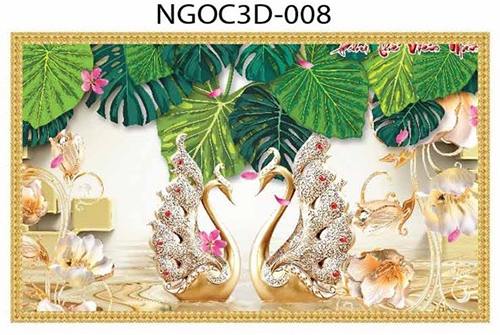 Gạch tranh ngọc 3D đẹp 008