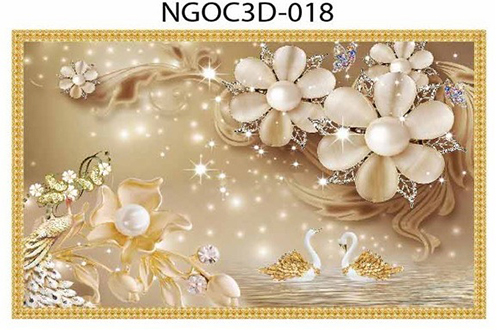 Gạch tranh ngọc 3D đẹp 018