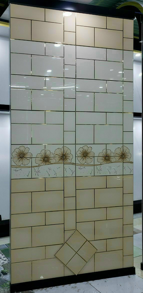 Gạch Trung Quốc 30×60 men kính vàng trắng