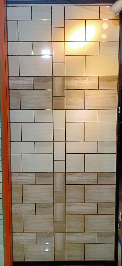 Gạch Trung Quốc 30×60 men kính vàng kem