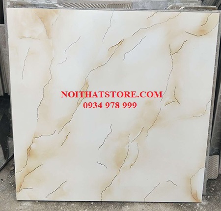 Gạch Trung Quốc 80×80 ngọc thạch vàng kem