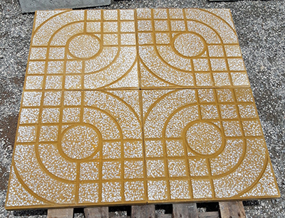 Gạch vỉa hè  màu vàng mắt nai 40×40 QP1