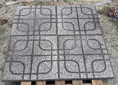 Gạch vỉa hè  màu xám 40×40 QP2