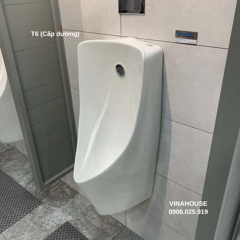 Bồn tiểu nam treo tường cấp dương Viglacera T6