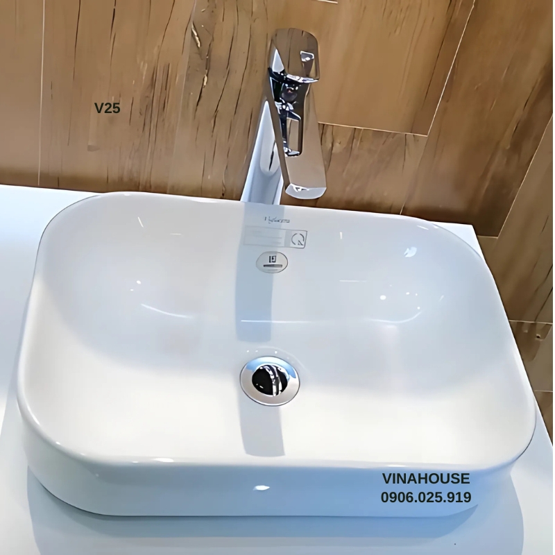 Chậu rửa Lavabo Viglacera V25 đặt bàn