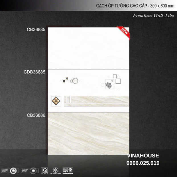 Gạch 30×60 ốp tường CB36885-CDB36885-CB36886