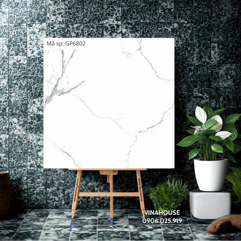 Gạch 60×60 Viglacera vân đá GP6802