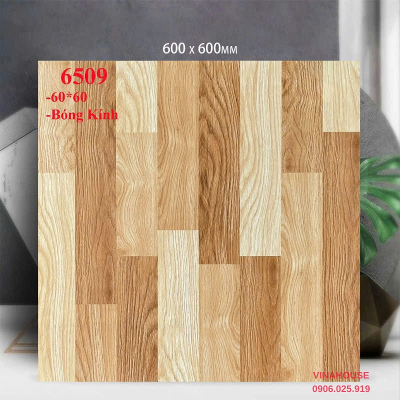 Gạch 60×60 vân gỗ giá rẻ 6509