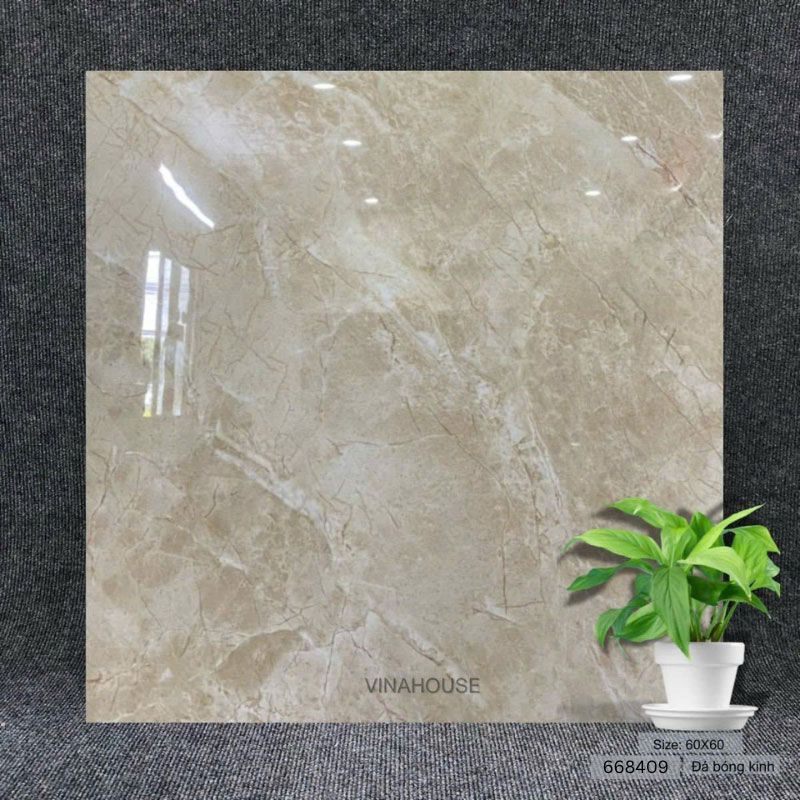 Gạch lát nền 60×60 màu nâu 668409