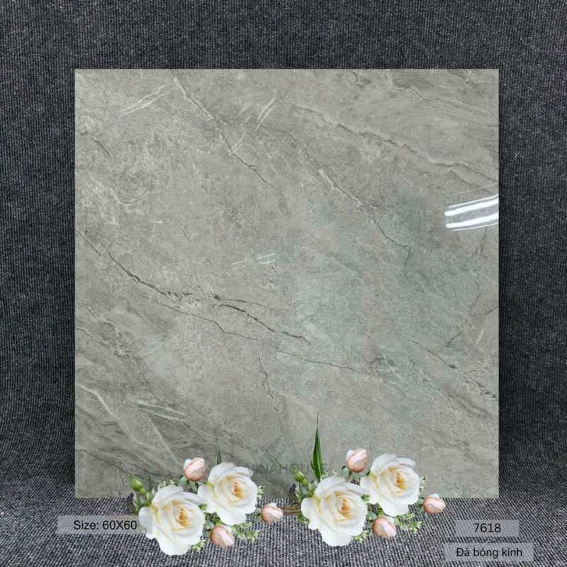 Gạch 60×60 xám bóng kính 7618
