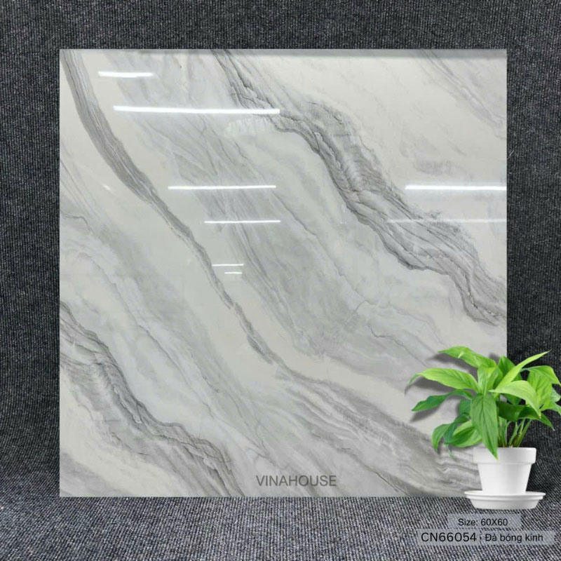 Gạch 60×60 xám trắng CN66054