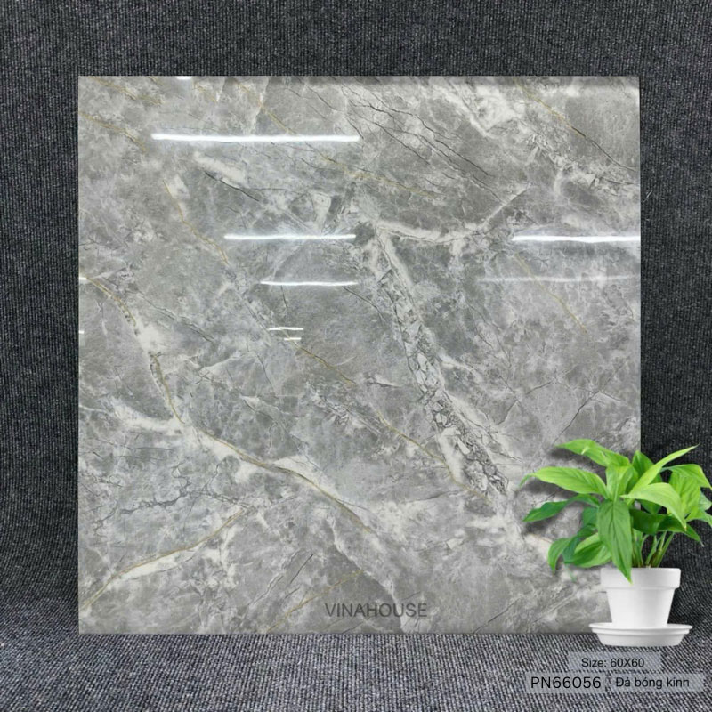 Gạch lát nền 60×60 màu xám PN66056