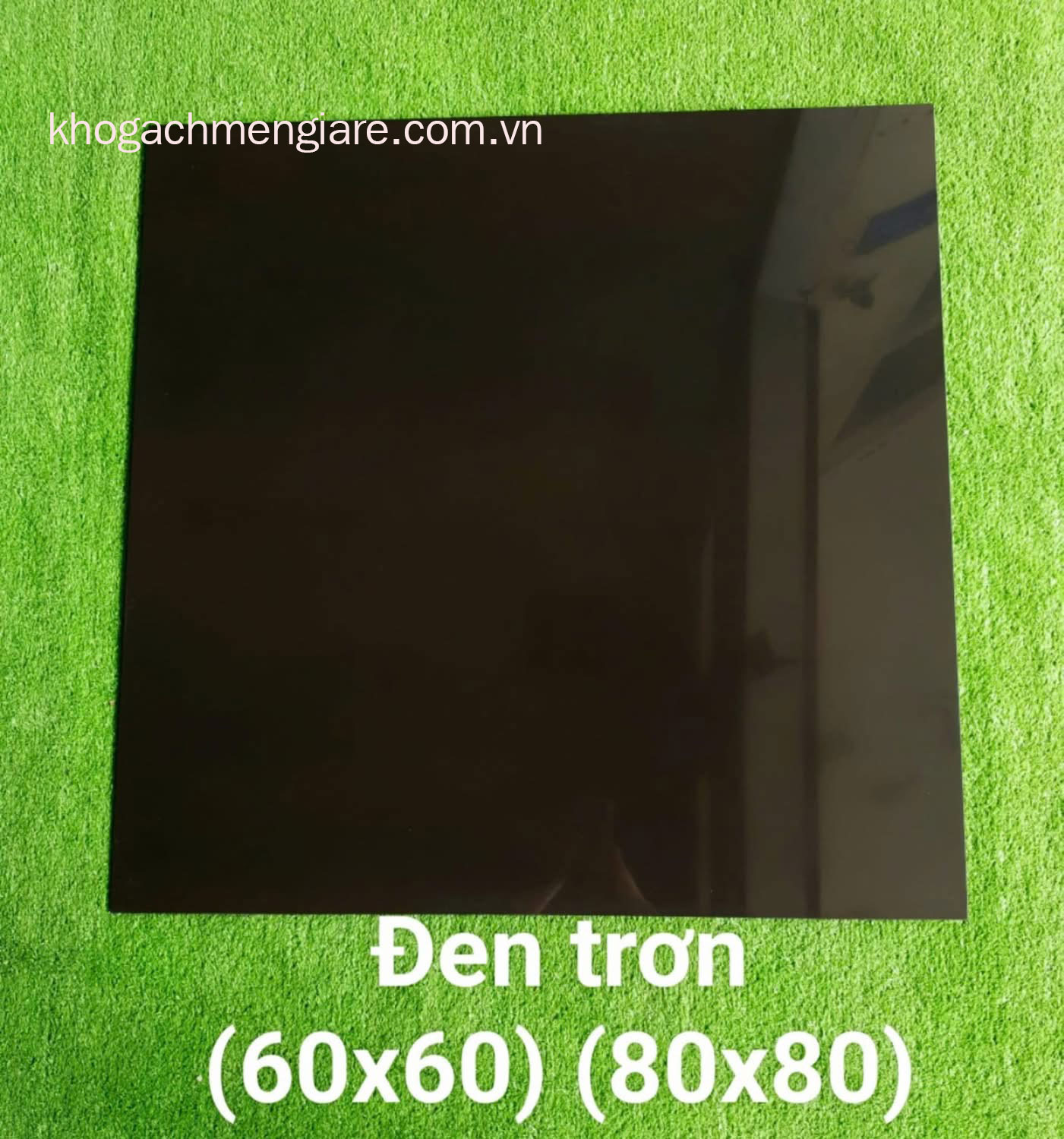 Gạch 80×80 đen trơn