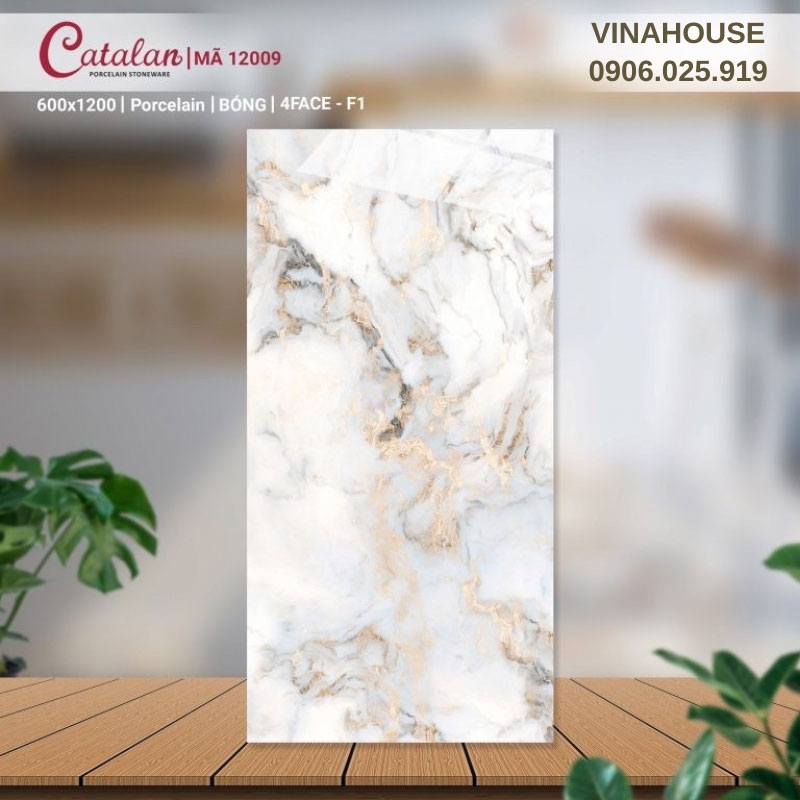 Gạch Catalan 60×120 vân đá Marble 12009