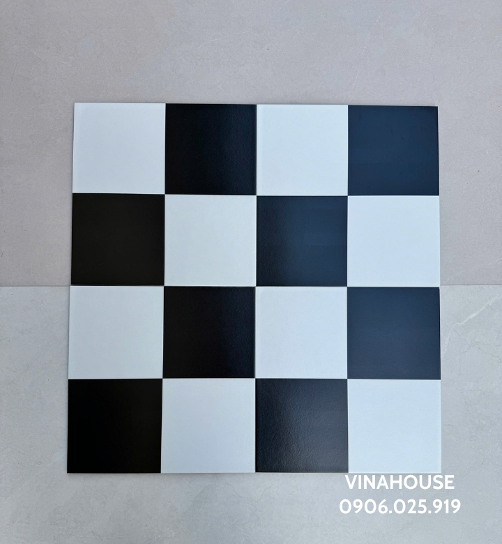 Gạch bông 30×30 ô vuông trắng đen
