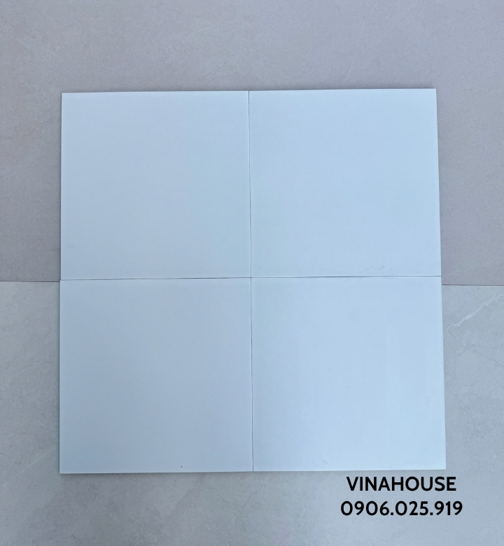Gạch bông men 30×30 trắng trơn