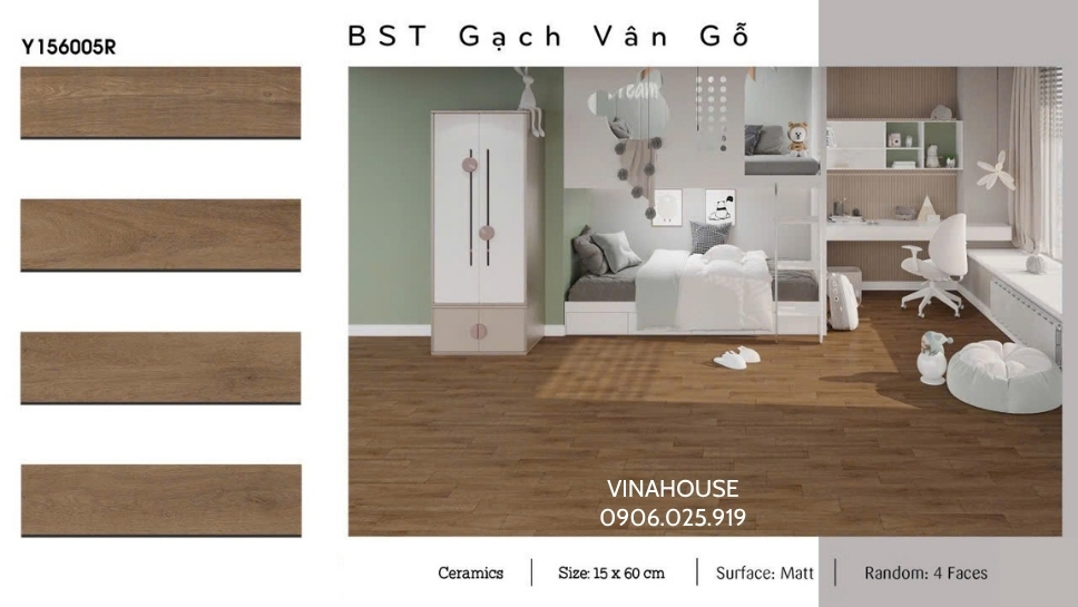 Gạch lát nền giả gỗ 15×60 Y156005R