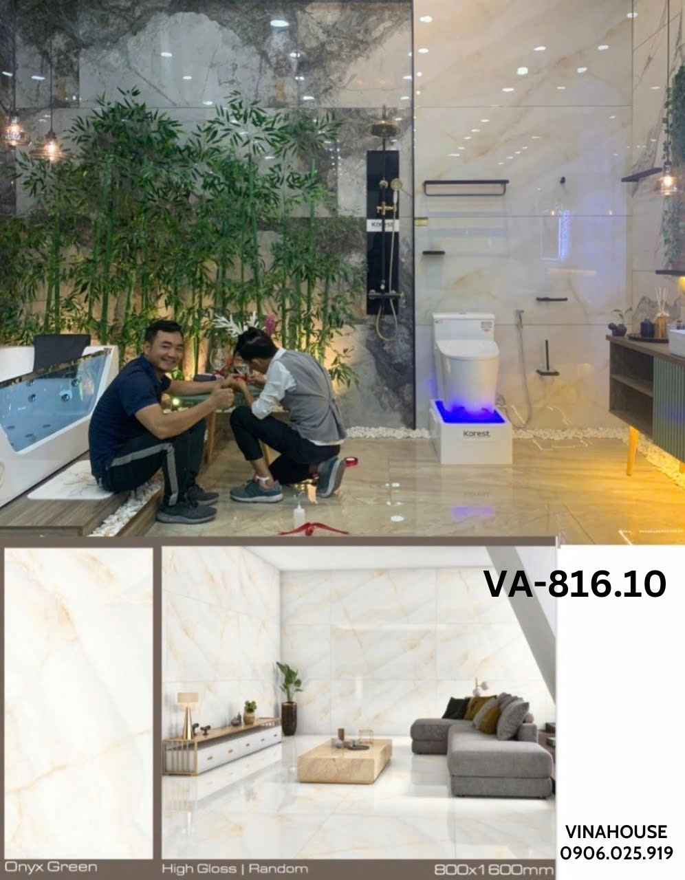 Gạch lát nền 80×160 VA81610