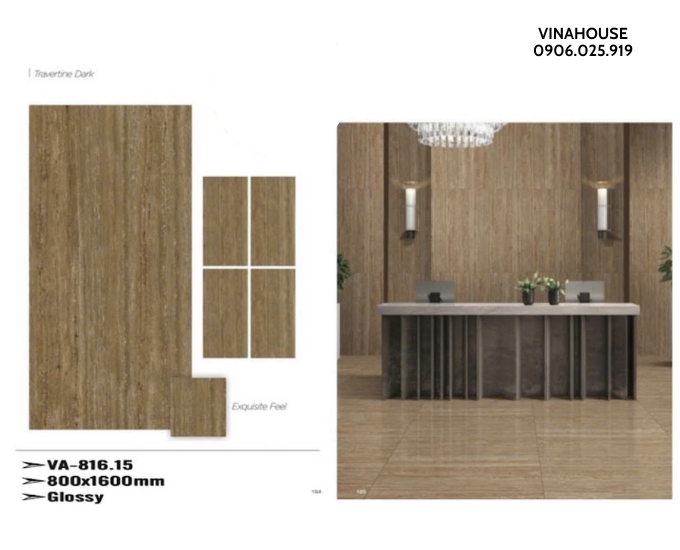 Gạch lát nền 80×160 bóng VA81615