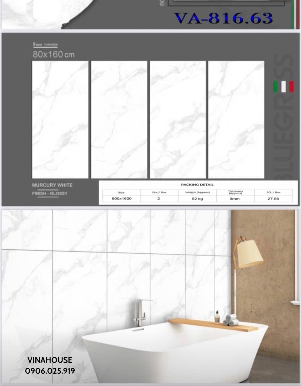 Gạch lát nền 80×160 VA81663
