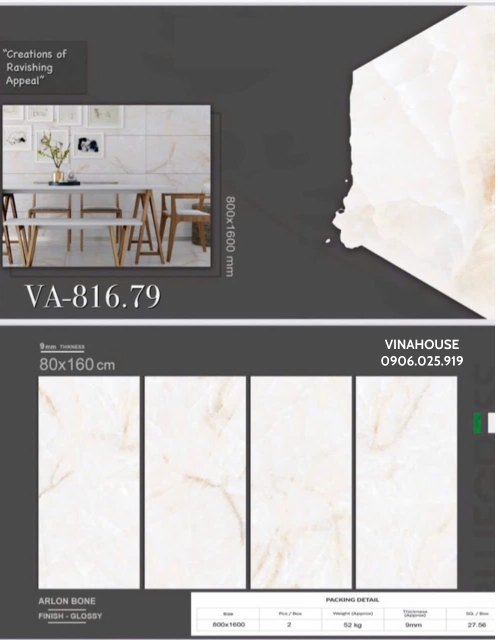 Gạch lát nền 80×160 VA81679