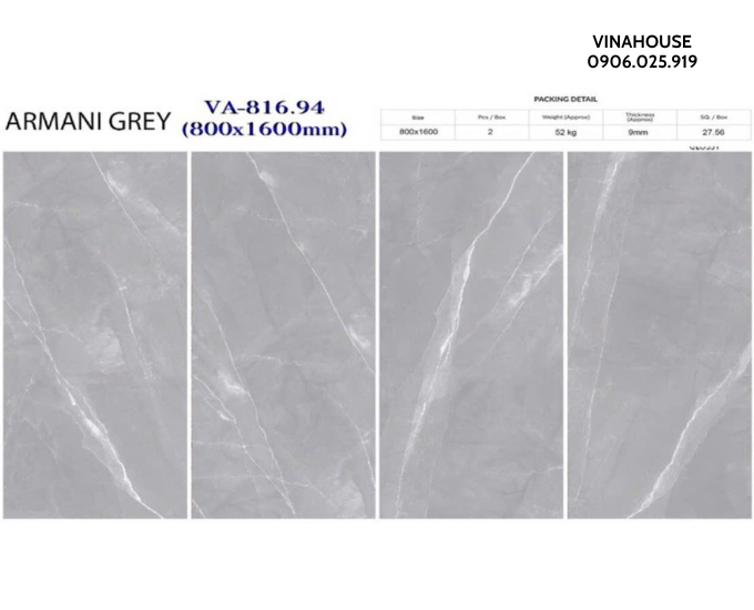Gạch lát nền 80×160 bóng VA81694