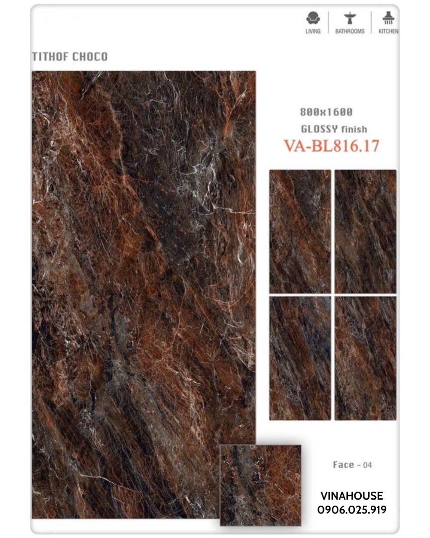Gạch lát nền 80×160 bóng VABL81617