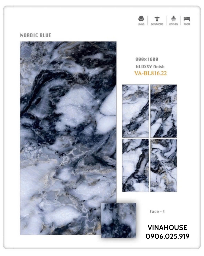 Gạch lát nền 80×160 bóng VABL81622