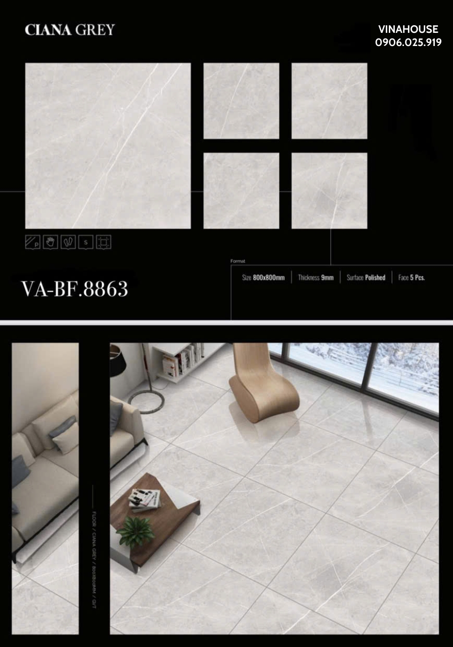 Gạch Lát Nền 80×80 VABF8863