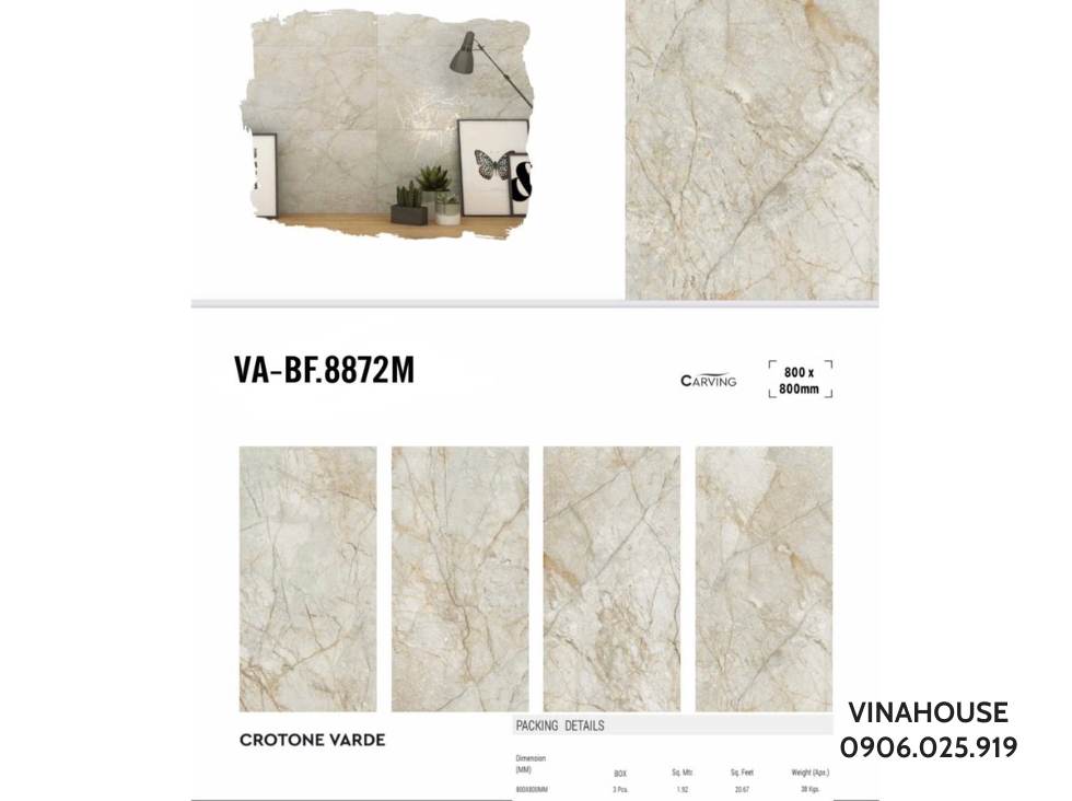 Gạch Lát Nền 80×80 Matt-VABF8872M