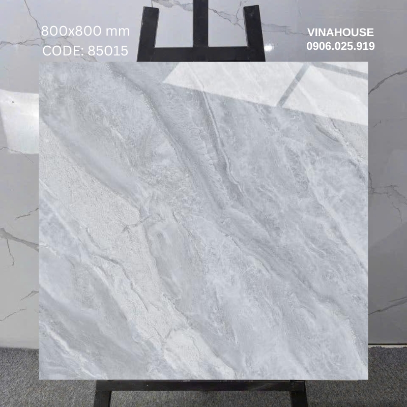 Gạch Catalan 80×80 xám vân đá 85015