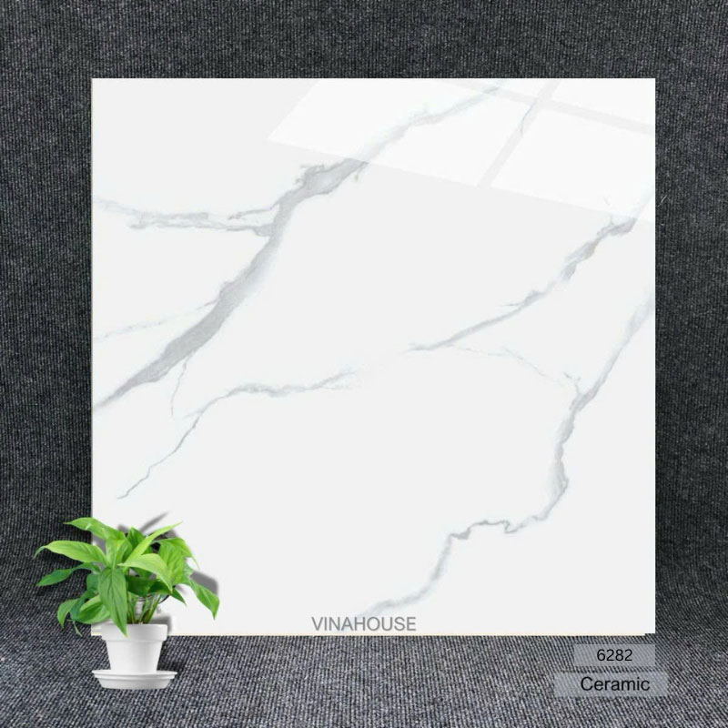 Gạch 60×60 Trắng Khói Vân Mây 6282