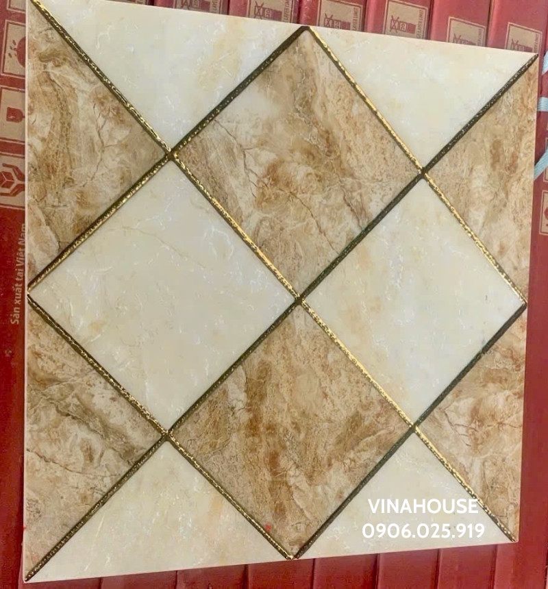 Gạch trang trí nhũ vàng khắc kim 30×30