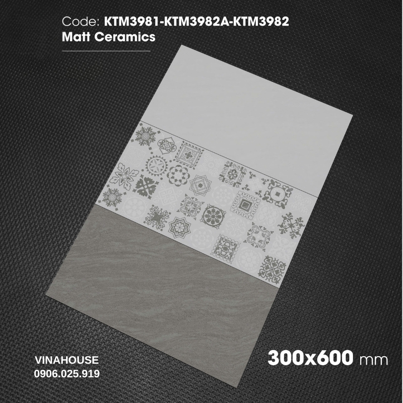 Gạch ốp tường 30×60 Viglacera KTM3981