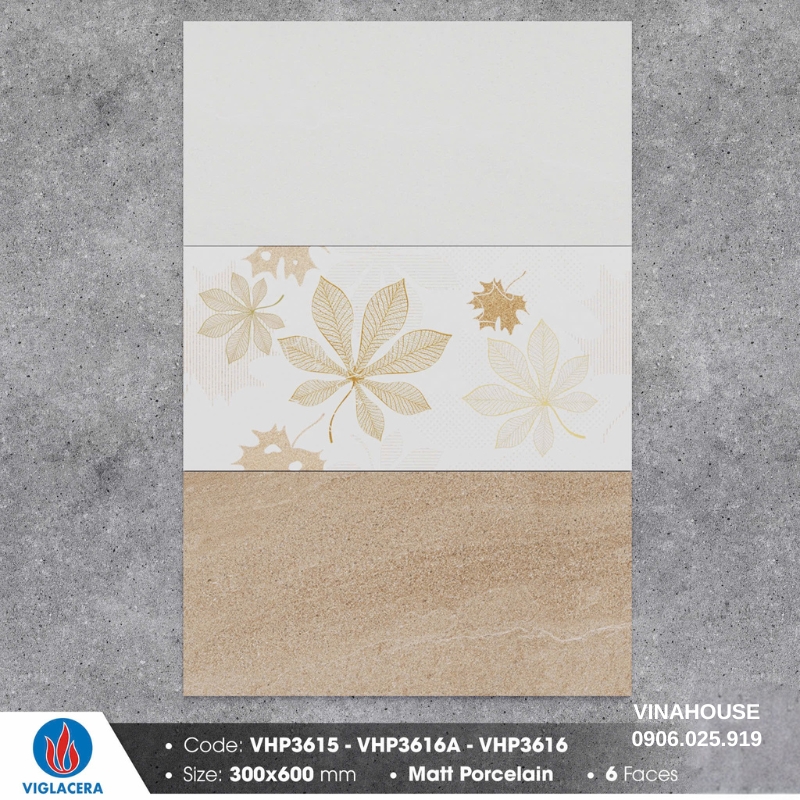 Gạch ốp tường 30×60 Viglacera VHP3615