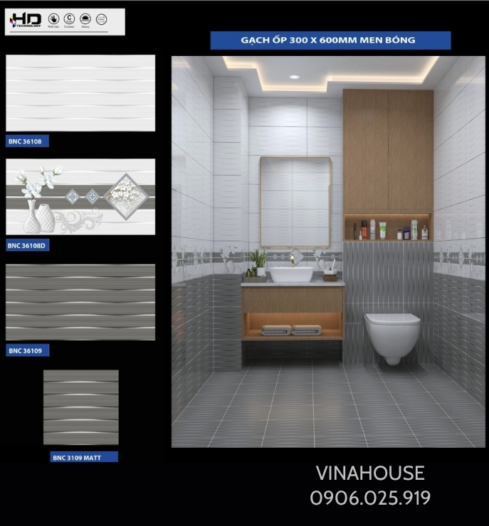Gạch ốp tường 30×60 giá rẻ 36108-36108D-36109