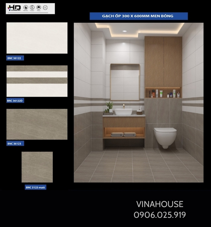 Gạch ốp tường 30×60 giá rẻ 36122-36122D-36123