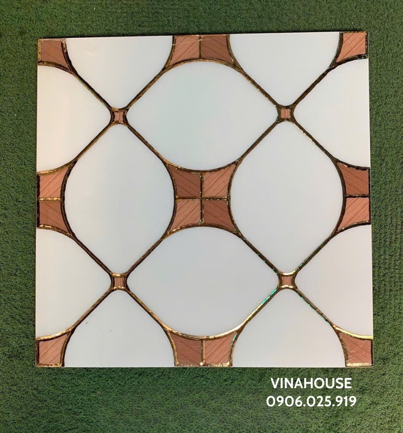 Gạch trang trí 30×30 hoa khắc kim