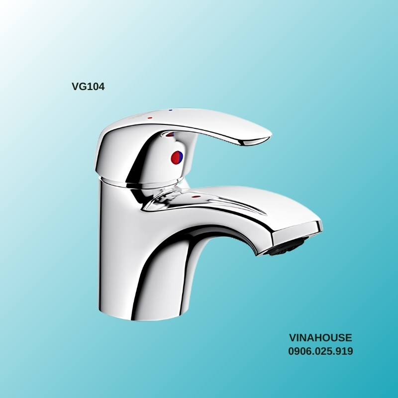 Vòi chậu 1 lỗ Lavabo nóng lạnh Viglacera VG104