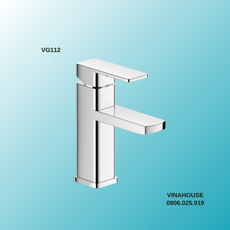 Vòi chậu 1 lỗ lavabo nóng lạnh Viglacera VG112